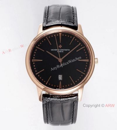 Swiss AAA Copy Vacheron Constantin Patrimony Watch Rose Gold Case